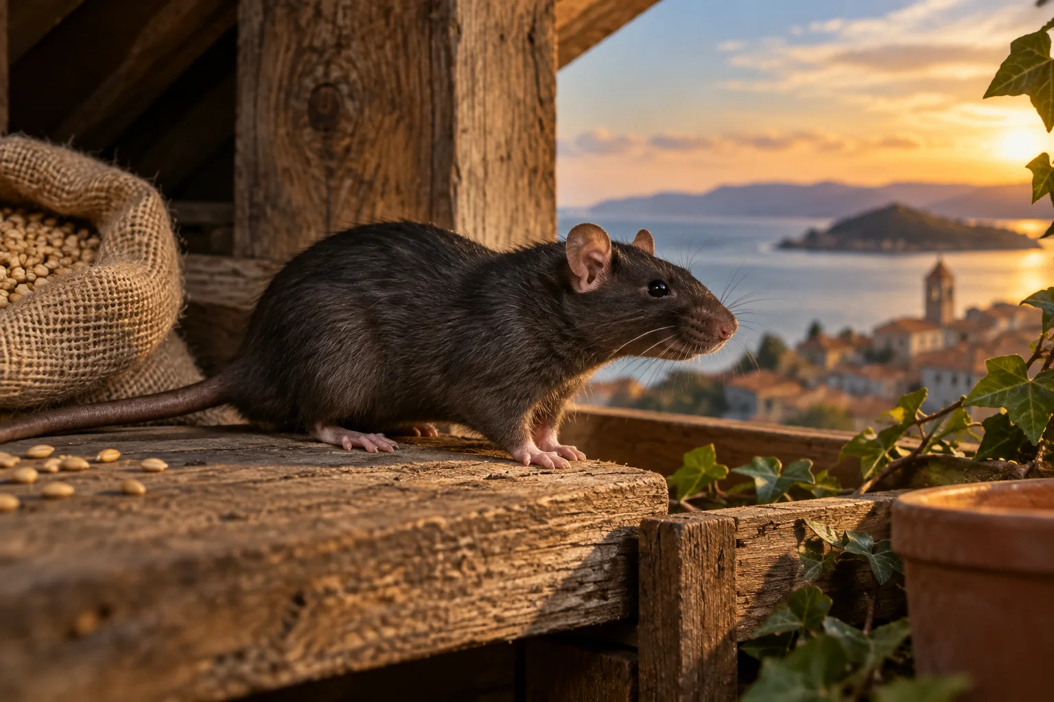 AI-generated illustration for Black Rat Facts: Understanding the Roof Rat