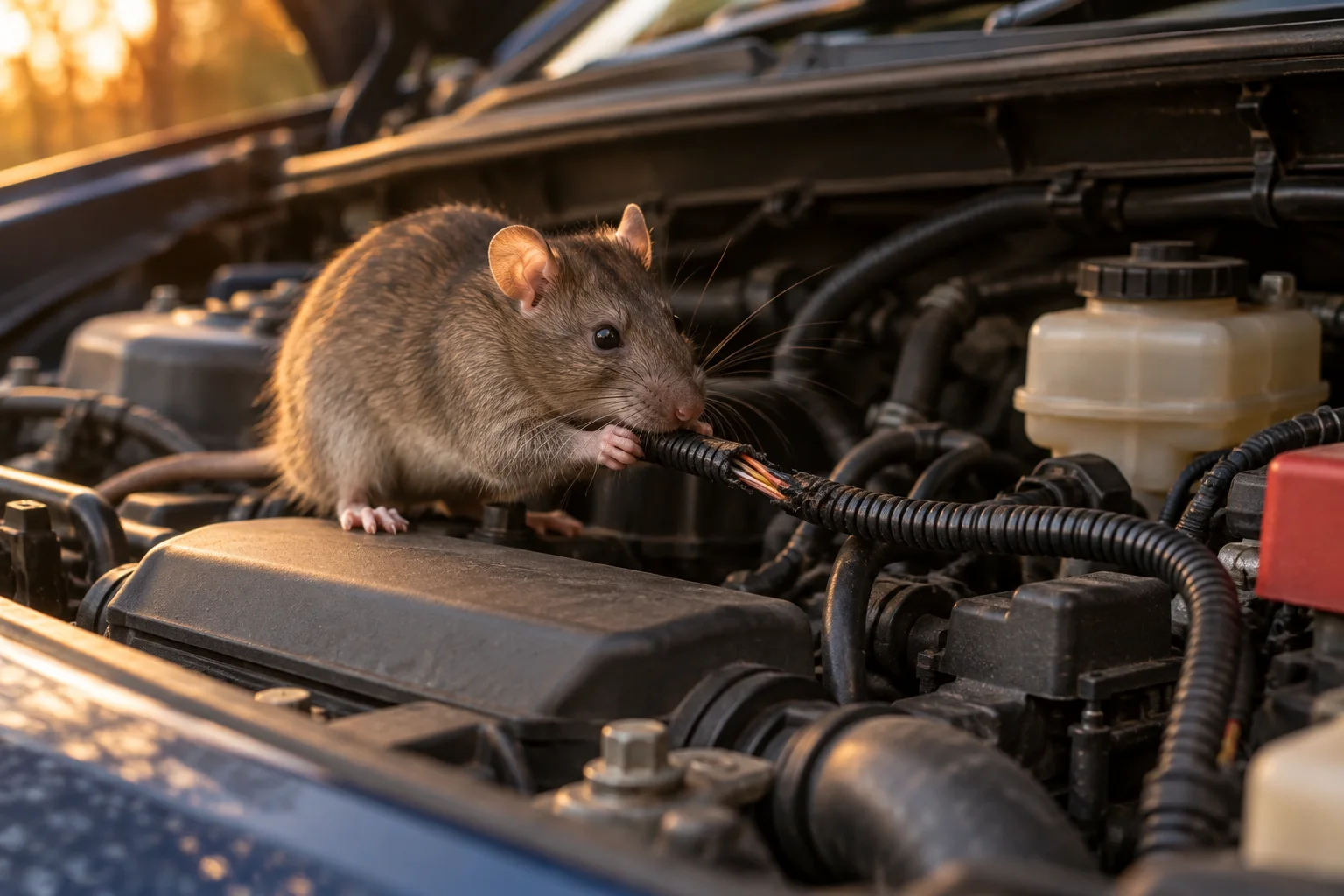 AI-generated illustration for Can Rats Chew Car Wires? How to Check and Prevent Damage