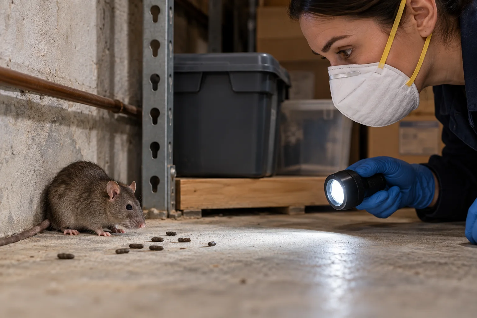 AI-generated illustration for Is Rat Feces Dangerous? Reduce Exposure With Safe Cleanup