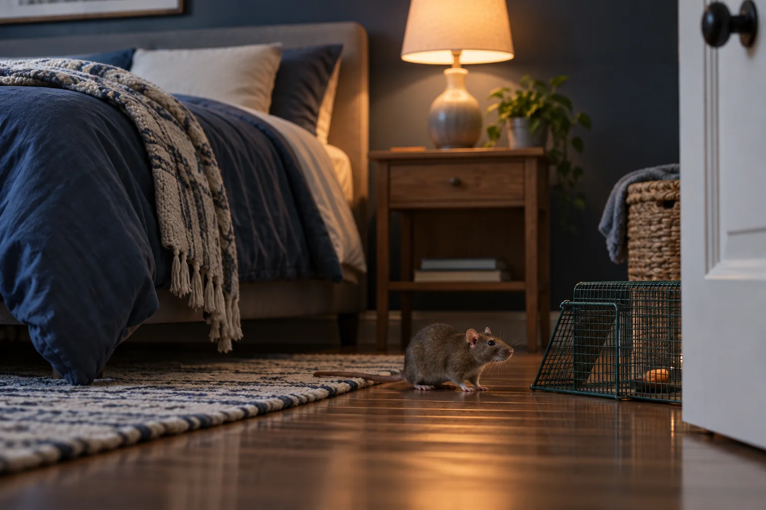 AI-generated illustration for A Rat in the Bedroom: What to Do Tonight and What to Check Next