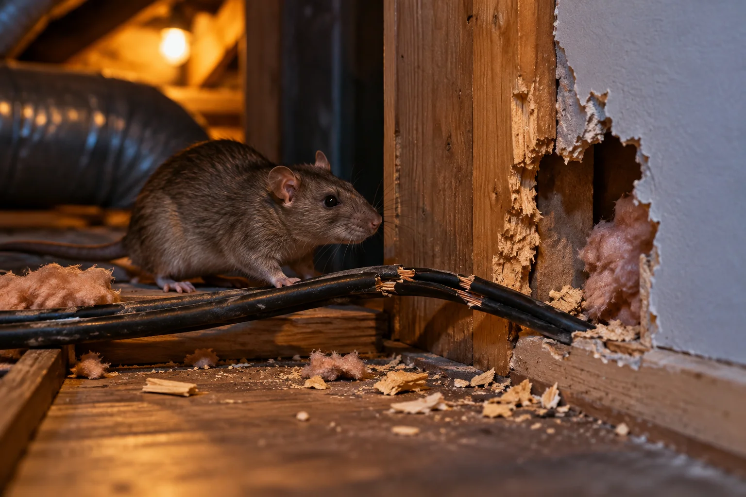 AI-generated illustration for Repairing Rat Damage Without Reopening an Entry Route