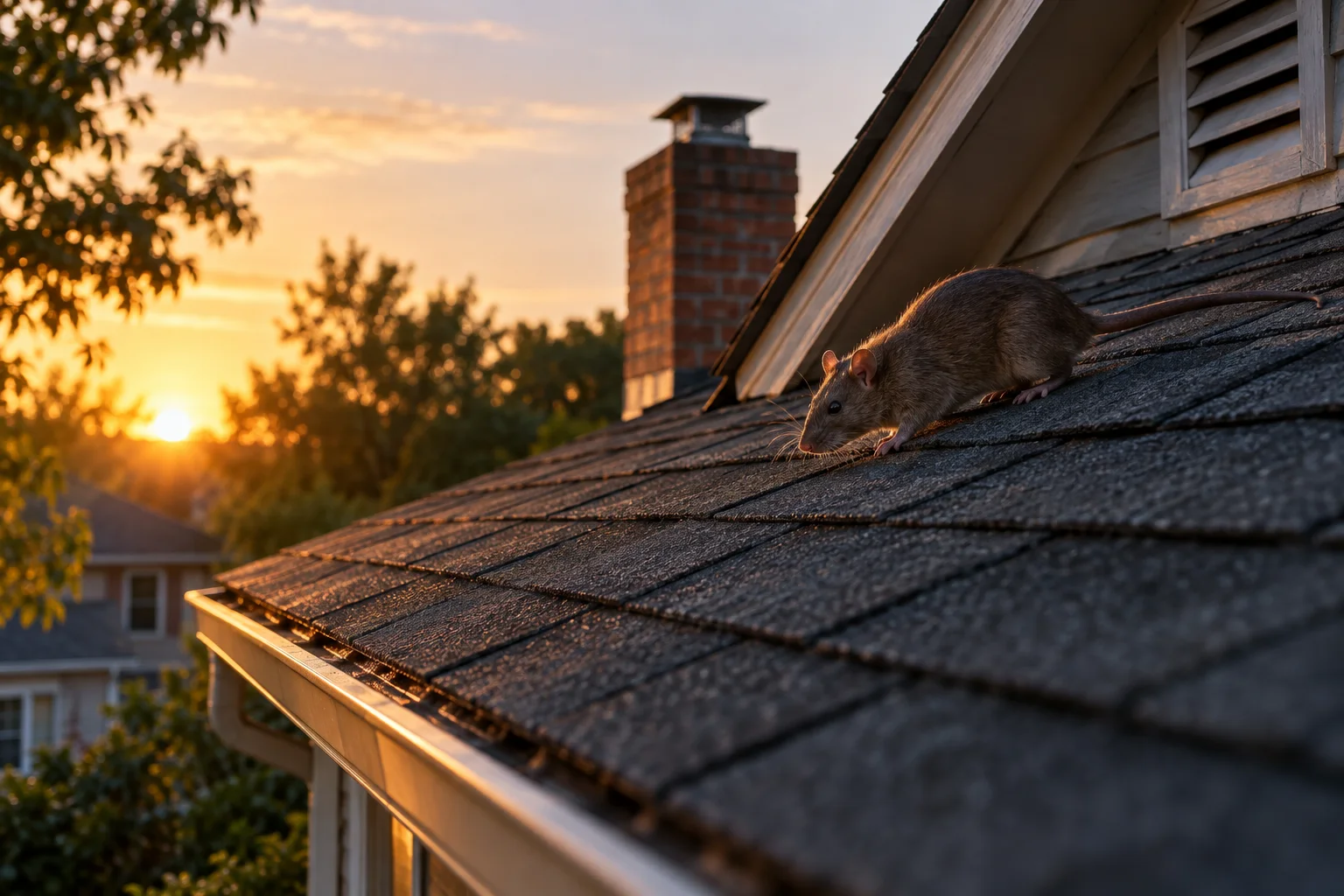 AI-generated illustration for Rats on the Roof: Find the Route and Protect the Attic